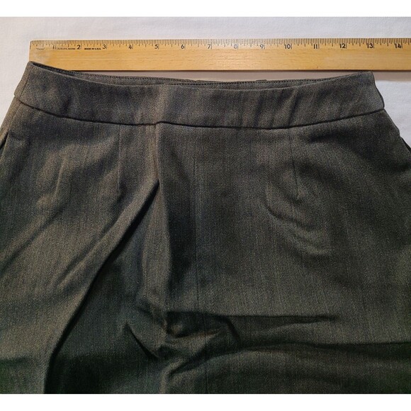Linda Allard Ellen Tracy Wool Pencil Skirt Green Petite Size 4P Career - Picture 4 of 8